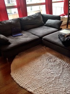 DIY Crocheted T-shirt Rug